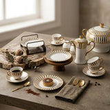 Luxury Bone China Crockery Dinner Set (Complete Tableware Set)