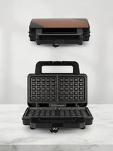 Electric Sandwich Maker & Panini Press Maker (Copper & Black Top)