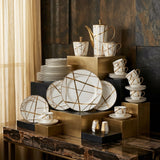 Luxury Bone China Crockery Dinner Set (Complete Tableware Set)
