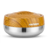 FENGTIANBAO Stainless Steel Wooden Grain Insulated Hotpot / Casserole
