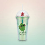 Holographic "You're the Sweetest" Tumbler with Dome Lid and Straw