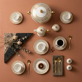 Luxury Bone China Crockery Dinner Set (Complete Tableware Set)