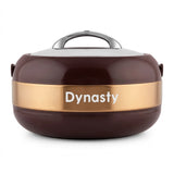 Dynasty Premium Dark Brown & Rose Gold Insulated Hotpot / Casserole