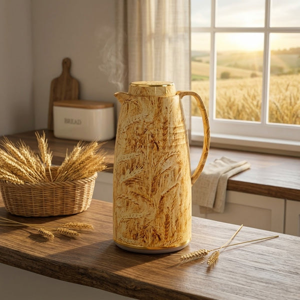 Lavidar Wheat Pattern Vacuum Flask / Thermal Tea Pot