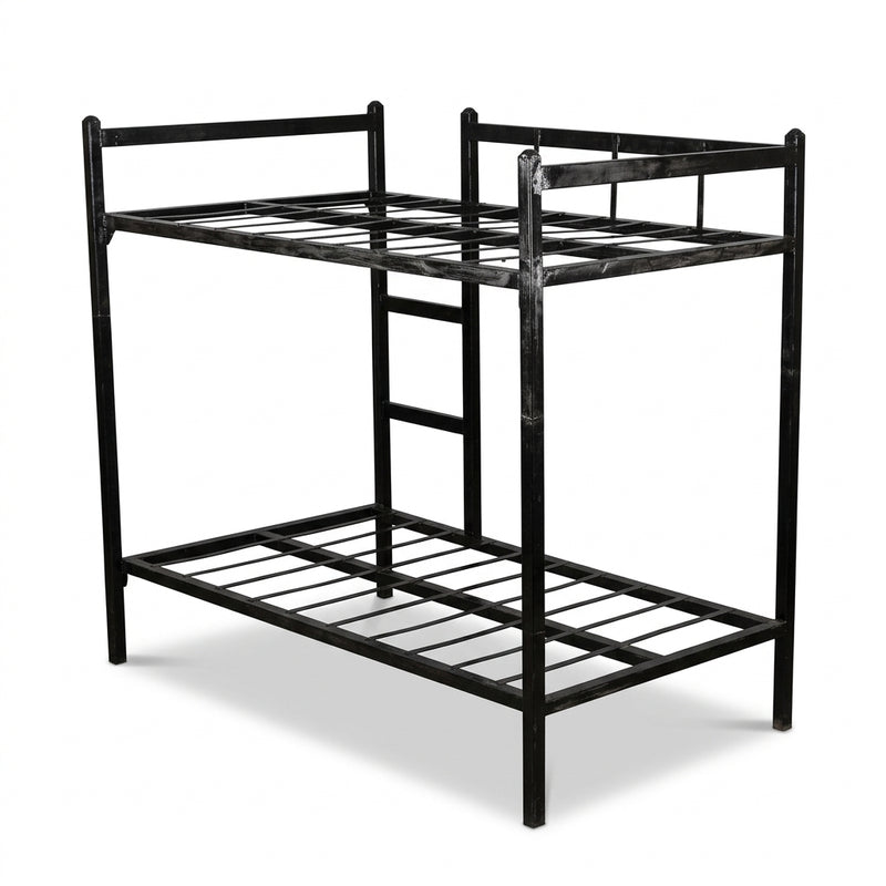Modern Heavy-Duty Metal Bunk Bed Frame | Double Deck Space-Saving Bed