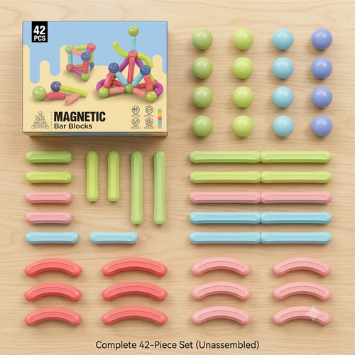 Magnetic Construction Set - 42 Pieces