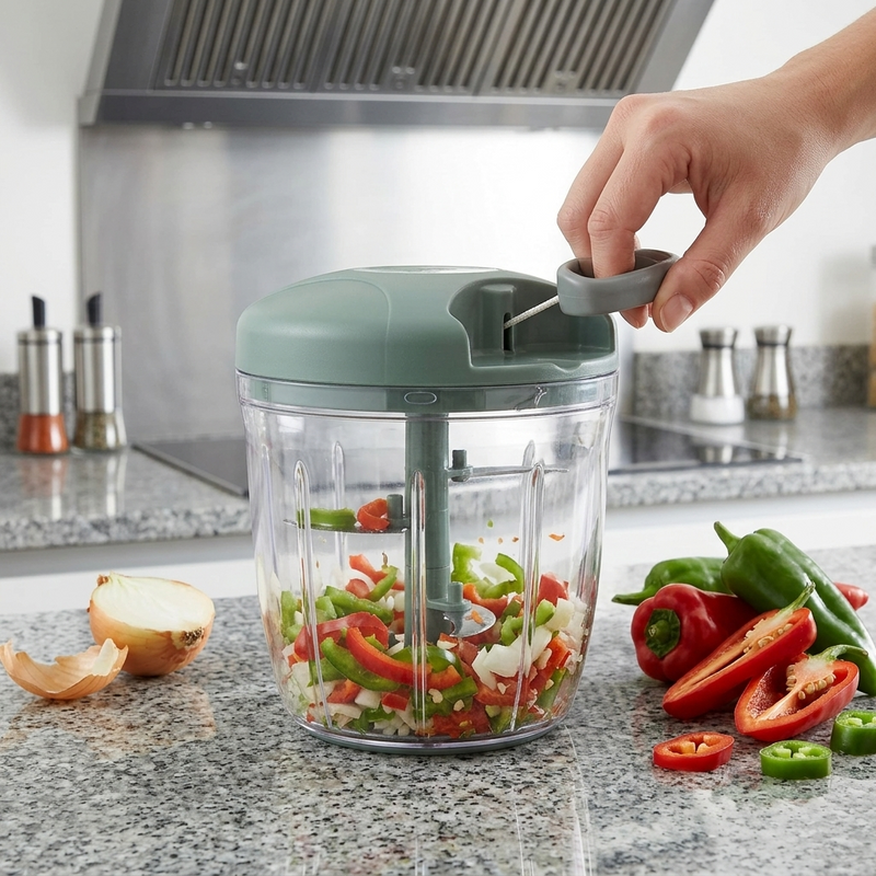 Manual Pull String Food Chopper - String Vegetable Chopper (Dori Wala Chopper)