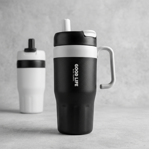 Premium Stainless Steel Thermal Coffee Mug with Handle & Lid – Keeps Hot & Cold