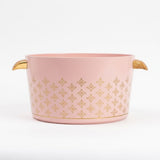Royal Soft Pink & Gold Patterned Insulated Hotpot / Casserole