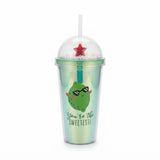Holographic "You're the Sweetest" Tumbler with Dome Lid and Straw