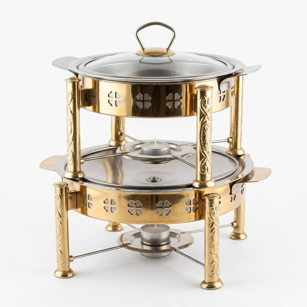 Golden Buffet Chafing Dish / Food Warmer