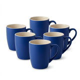 Solid Bright Royal Blue Ceramic Coffee Mug (6 Pieces Set)