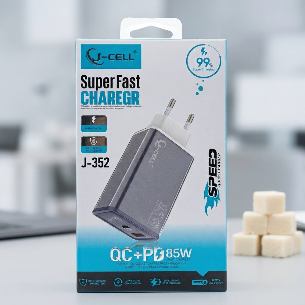 J-CELL J-352 Super Fast Charger (QC+PD 85W Max)