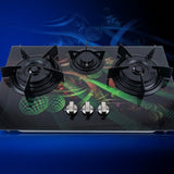 3-Burner Designer Glass Top Gas Stove