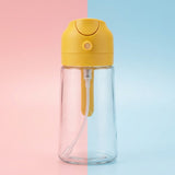 Glass Oil Spray Bottle with Yellow Flip Top Lid