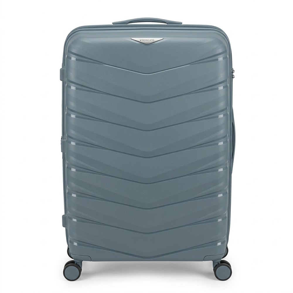 3 pieces set Roncato Grey Hard Shell Trolley Suitcase / Luggage Bag