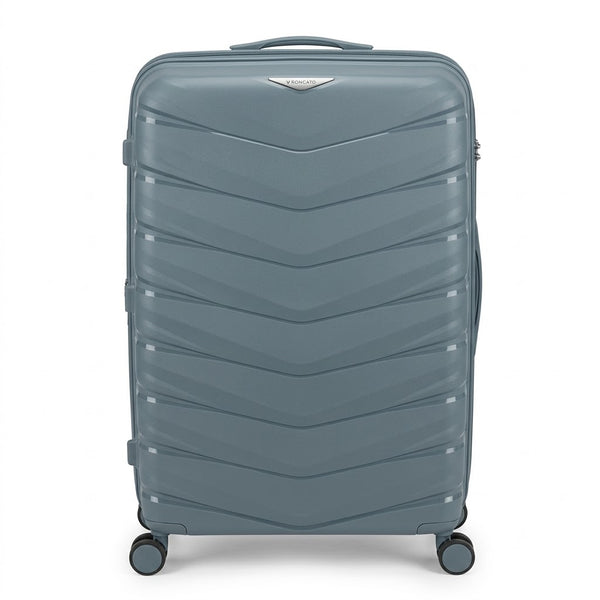 3 pieces set Roncato Grey Hard Shell Trolley Suitcase / Luggage Bag