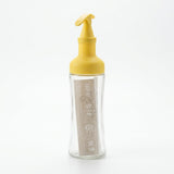 Glass Oil Dispenser Bottle with Yellow Nozzle Lid